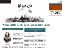 Tablet Screenshot of masseysagency.co.uk